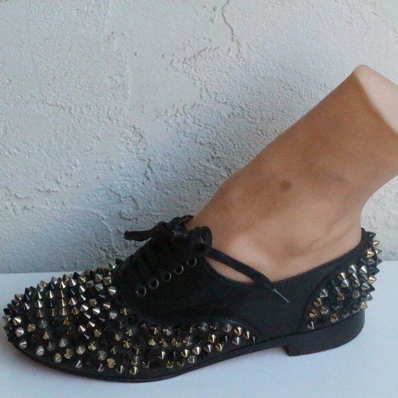 Christian Louboutin Fred Spike Flats - Picture 9 of 11